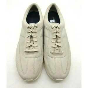 Cole Haan Light Gray Leather Casual Lace Up Sneakers Shoes Men's 12 M